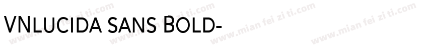 VNlucida sans Bold字体转换